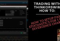 ThinkorSwim: How To Setup The Fast Stochastic's For Day Trading Divergence