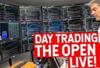 DAY TRADING THE STOCK MARKET OPEN WITH 37 YEAR VETERAN TRADER!