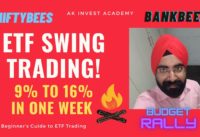 NIFTYBEES | BANKBEES | 9% to 16% Return | ETF Swing Trading | AK Invest Academy