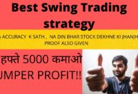 Swing trading strategy with 100% accuracy !! proof also