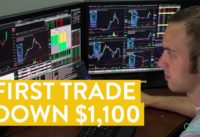 [LIVE] Day Trading | Losing $1,100 on My First Trade (day trader life…)