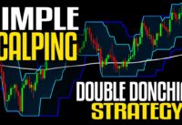 SIMPLE DOUBLE DONCHIAN CHANNELS scalping strategy with 200 EMA /  Day Trading Crypto, Forex, Stocks