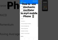 how to add stochastic oscillator in mt4 Mobile Phone  . Do you need complete video plz CMT 🙏