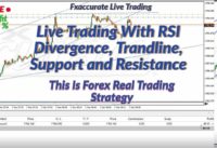 Live Trading Divergence, Support And Resistance,Trendline! Forex Real Trading Strategy