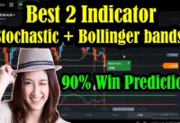 Best 2 Indicator Stochastic + Bollinger bands of 2018 90% Win Prediction | iq option strategy