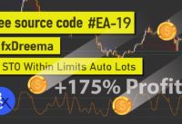 Forex EA STO (Stochastic Oscillator) Within Limits & Auto Lots – Free source code EA-19 by fxDreema