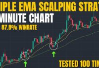 INSANE 87.8% WINRATE 1 Minute Triple EMA Scalping Strategy 🤑