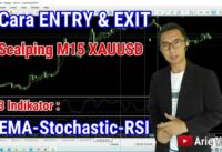 Cara Entry & Exit Scalping XAUUSD TF M15 Indikator EMA-Stochastic-RSI
