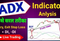 ADX Indicator Strategy || How To Use ADX Indicator For Intraday & Positional Trading || 🔴 Live