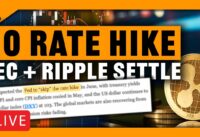 No Rate Hike!? XRP & SEC To Settle? Bitcoin Holds Support + TA Charts & Strategy!