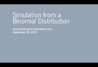 Simulating from a Binomial Distribution (via Stochastic Processes)