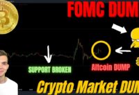Bitcoin – Crypto Market “FOMC DUMP” (Live Crypto Trading)
