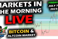 MARKETS in the MORNING, 7/7/2023, Bitcoin and Altcoins Bounce Back UP, Stocks, Gold and DXY Down