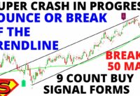 Stock Market Super CRASH in Progress- Bounce or Break of the Trendline as a 9 Count Buy Signal Forms