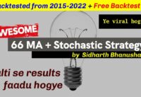 66 MA + Stochastic Strategy Backtest + Free Backtest Kit | Siddharth Bhanushali