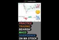Learn to trade bearish MACD divergence on MA stock #trading #macd #divergence