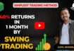 Swing trading strategy for 40% return in a month| VOLUME ANALYSIS | S-01| KAPIL DESHMUKH |