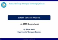 Generative AI: Introduction to Latent Variable Models