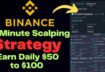 3 – Minute Scalping Strategy For Beginners | Earn Daily $50 To $100 Bitcoin Trading