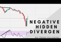 DIVERGENCE TRADING STRATEGY | HIDDEN DIVERGENCE| NEGATIVE HIDDEN DIVERGENCE | RSI trading | bearish