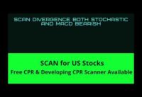 Divergence both Stochastic and MACD bearish | Identify Bullish Stocks for Trading
